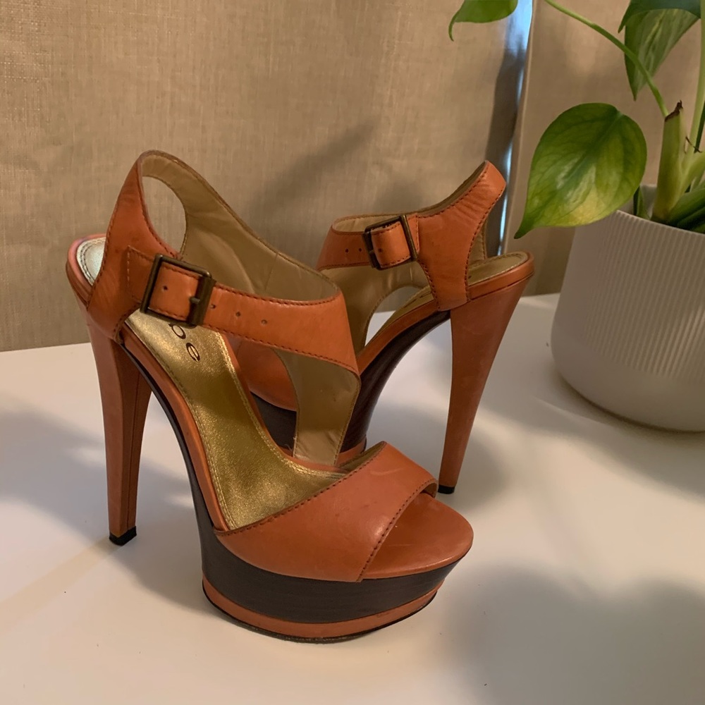 Tan Platform Heels